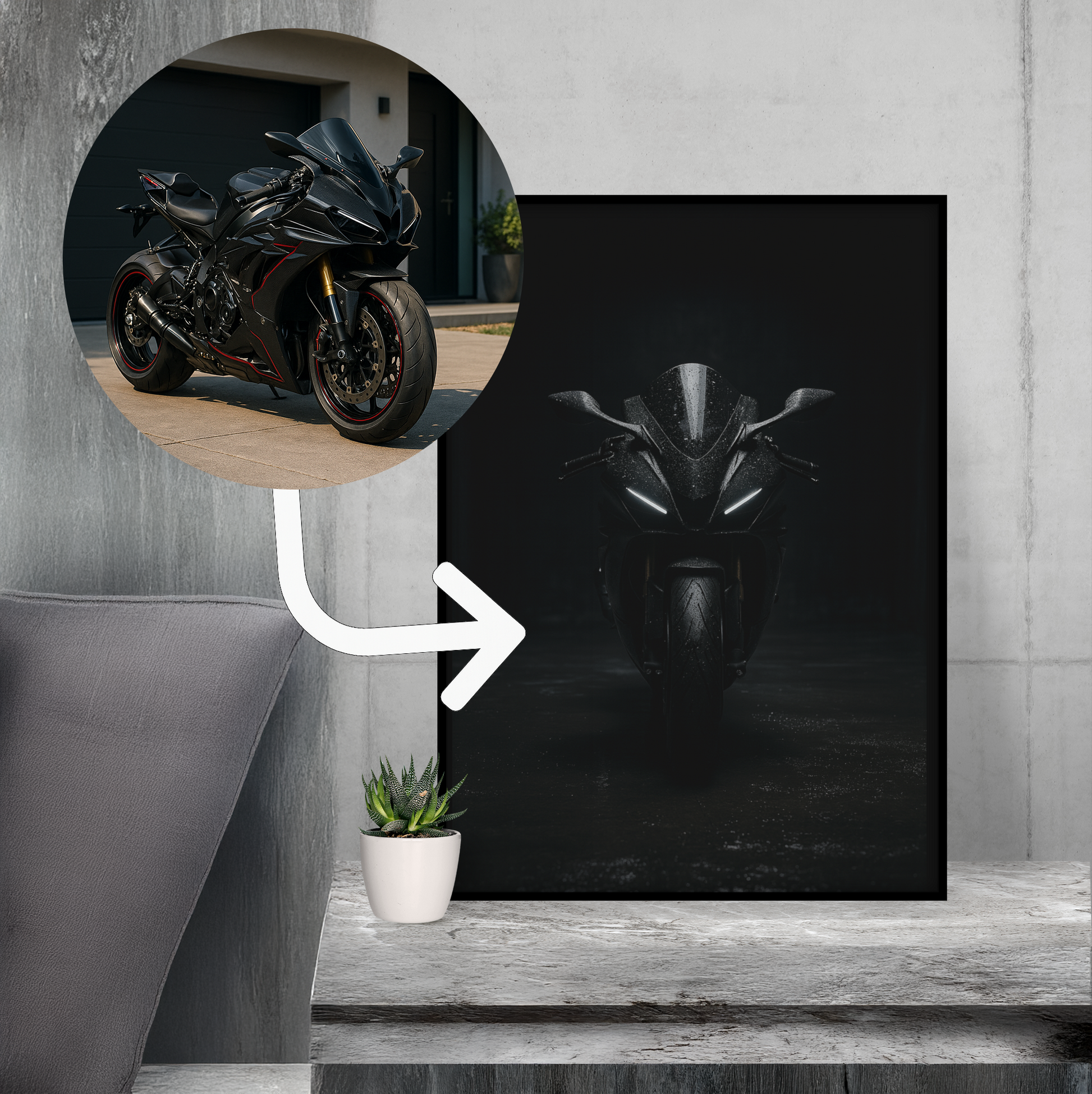 Dein Bike, Dein Poster - Night Edition GearPrint