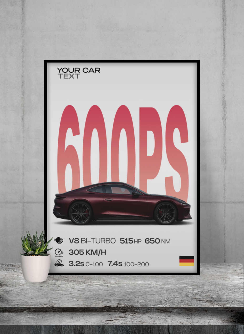 Dein Auto, Dein Poster - Showtime Edition GearPrint