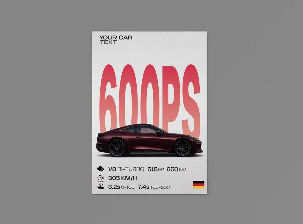 Dein Auto, Dein Poster - Showtime Edition GearPrint