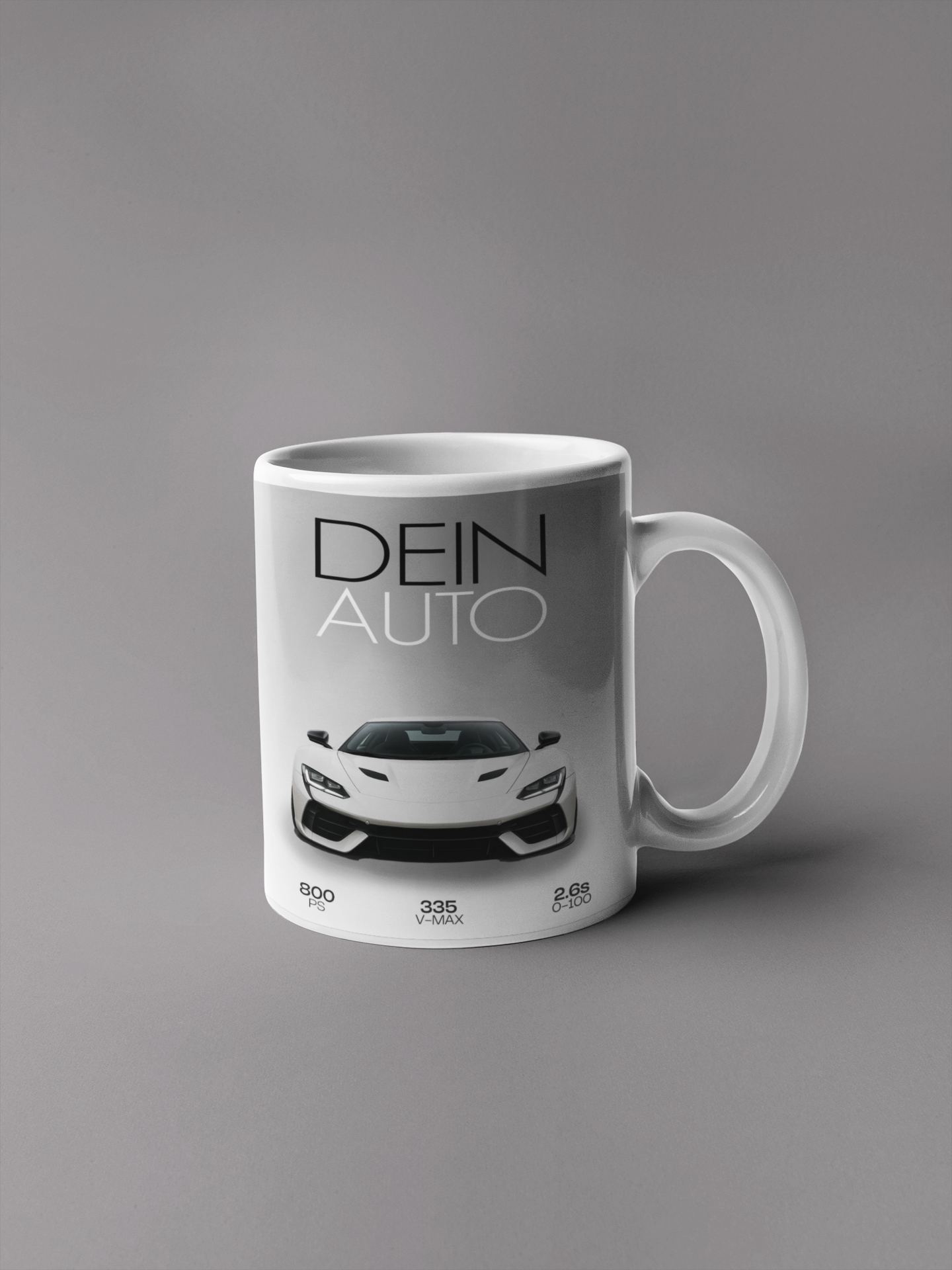 Dein Auto, Deine Tasse! Minimalistic Design GearPrint